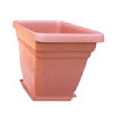 Square Plastic Potting Vase